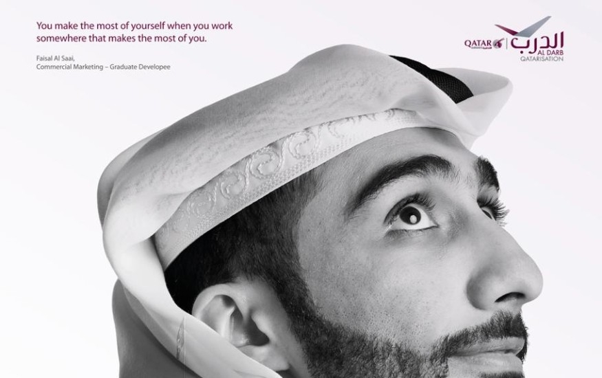 The creative “Darb” campaign to encourage national talent at Qatar Airways