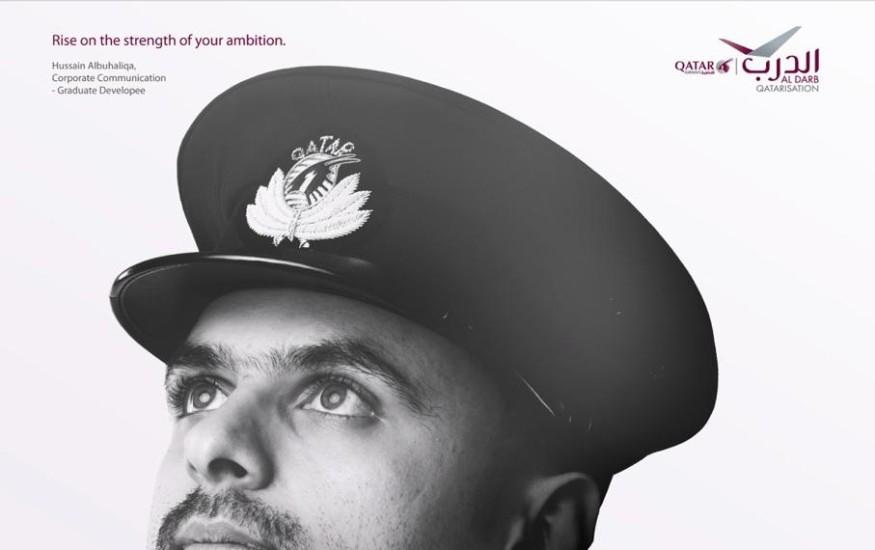 The creative “Darb” campaign to encourage national talent at Qatar Airways