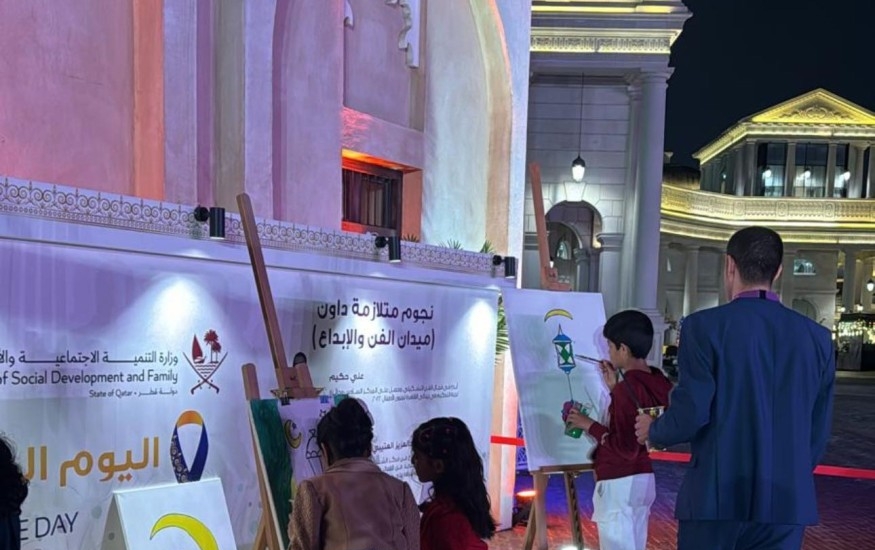 Equipping the Shafallah booth in Katara